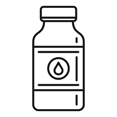 Aid cough syrup icon. Outline aid cough syrup vector icon for web design isolated on white background