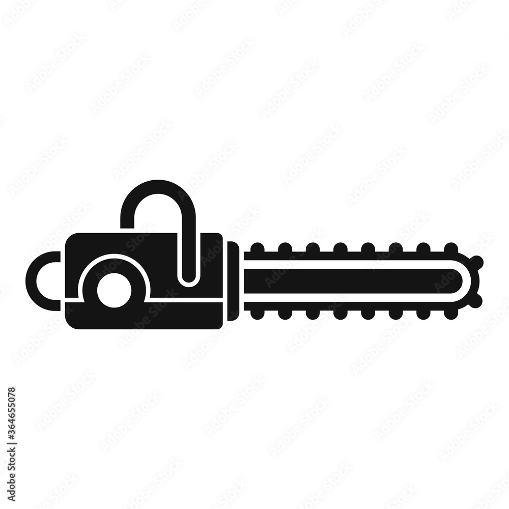 Poster cutter chainsaw icon. simple illustration of cutter chainsaw vector icon for web design isolated on 