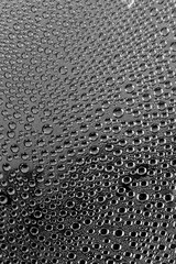 water drops on glass