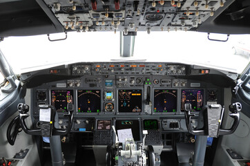 cockpit of airplane