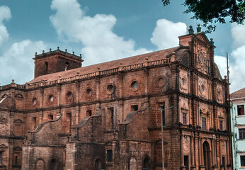 June 2018, Basilica of Bom Jesus,Old Goa,India: The church contains mortal remains of St. Francis...