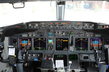 cockpit of an airplane