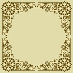 vector abstract floral  background