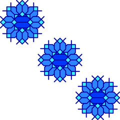 A variant of the pattern is a braided pigtail made of lines on cells on a white background. Pattern of different shapes from a pigtail.