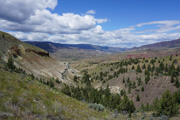 Fototapeta na wymiar John Day Fossil Beds National Monument - Sheep Rock district (Oregon, USA)