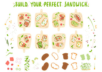 Microgreens.Build your perfect microgreen sandwich