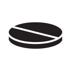 Pill icon vector