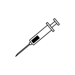 Fototapeta premium Syringe Injection icon vector