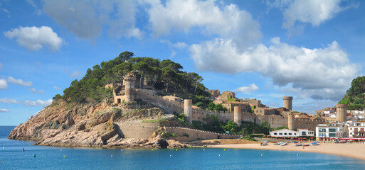Tossa de Mar an der Costa Brava,Katalonien,Mittelmeer,Spanien