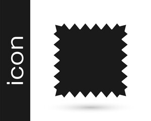 Grey Leather icon isolated on white background. Vector Illustration.