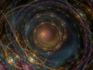Obraz premium Flame Fractal Rendering