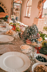 table setting at a restaurant
