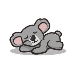 Cute Koala mascot design illustration