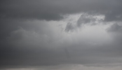 storm clouds over the city