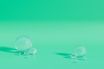 3d render of total white podiums for products. winner platform.