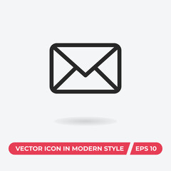 Mail icon vector. Email sign