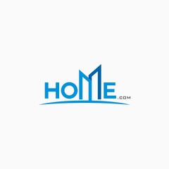 Home logo simple and clean design concept