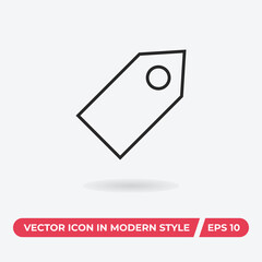 Fototapeta na wymiar Tag icon vector. Label sign