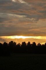 Sunset at Plérin in Brittany