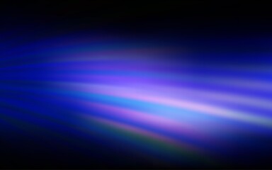 Dark BLUE vector background with bent lines. A shining illustration, which consists of curved lines. A completely new template for your design.