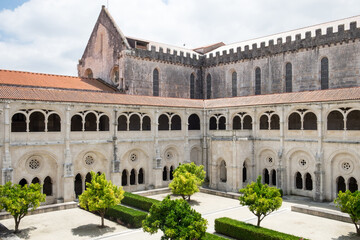 Fototapeta premium The details of medieval baroque architecture and the facade of gothic monastery