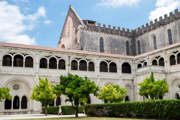 Fototapeta premium The details of medieval baroque architecture and the facade of gothic monastery