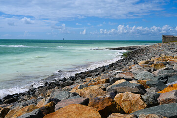 au bord de la mer sur l'île d Ré