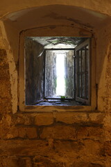 old window in the wall