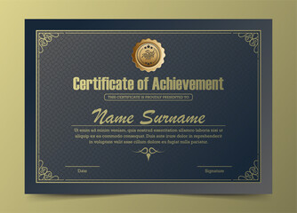 Classic certificate award template