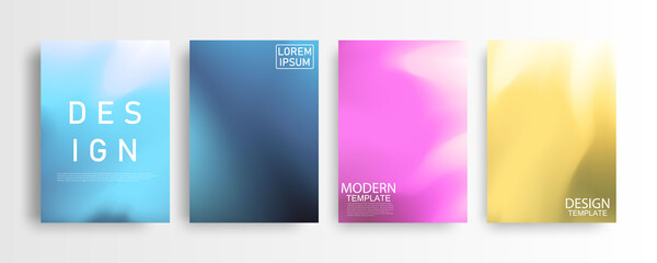 Abstract mockup Pastel colorful gradient background A4 concept for your graphic colorful design, Layout Design Template for Brochure