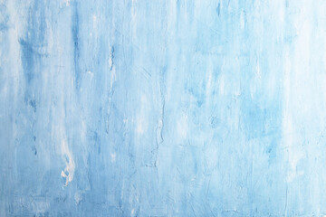 Blue concrete background, wall with texture, preparation for design. Copy space.