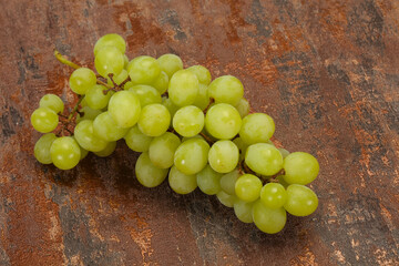 Sweet ripe Green grape branch