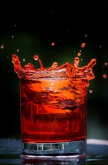 red wine splash