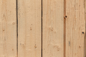 Background from wooden boards. Wooden boards painted in beige color.