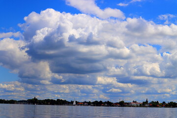 clouds over the lake