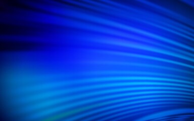 Dark BLUE vector backdrop with bent lines. Glitter abstract illustration with wry lines. A completely new design for your business.