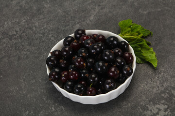 Fresh ripe sweet black currant