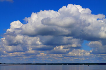 blue sky with clouds