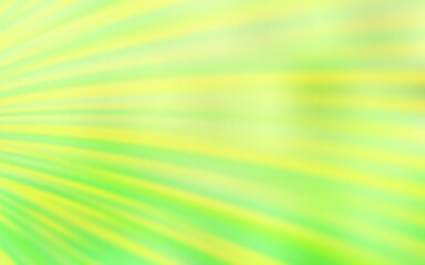 Light Green, Yellow vector layout with bent lines. Colorful illustration in simple style with gradient. New composition for your brand book.