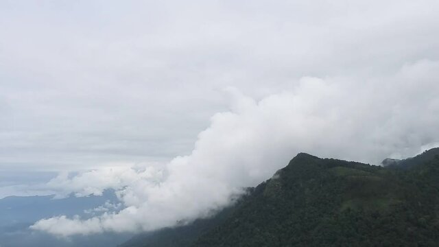 Rain forest clouds time-laps 