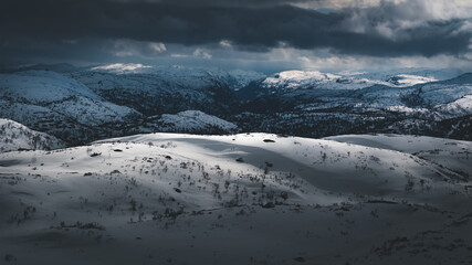 Fototapeta na wymiar Norwegian Winter Landscapes