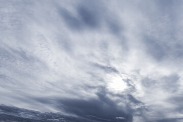 Dark stormy cloudy sky, natural background