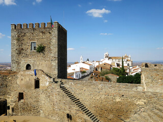 Fototapeta na wymiar The Castle and the townscape of Monsaraz, PORTUGAL