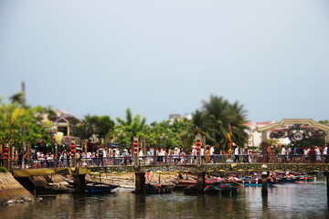 A bridge connecting two flea markets, Hoi An