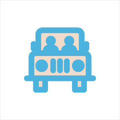 jeep icon flat vector logo design trendy