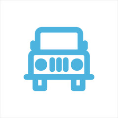 jeep icon flat vector logo design trendy