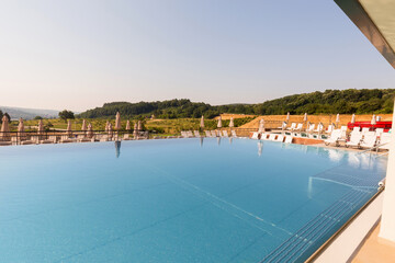 Outdoor swimming pool in a modern hotel