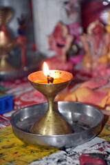 It is a lamp for the use of prayer in the temple ..... for Indians it is a matter of faith 