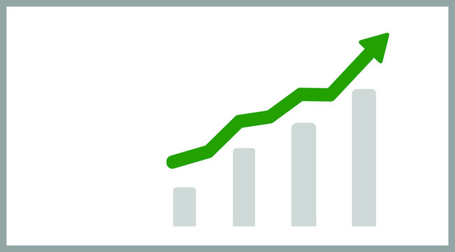 artwork of a graph in a board