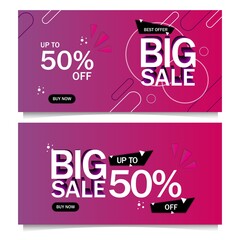 Big sale banner tamplate design best offer